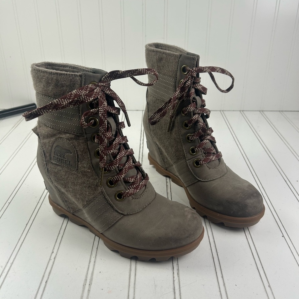 Sorel Lexie Internal Wedge Winter Ankle Boots Women's Size 7 - Picture 3 of 11